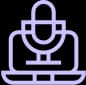 Rich media content: Podcast and videos icon