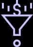 Sales funnel optimization icon